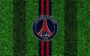 Psg Logo On Grass Wallpaper
