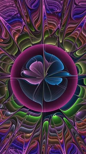 Psychedelic 3d Art 1440 X 2560 Wallpaper Wallpaper