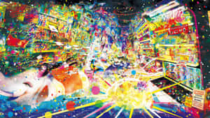 Psychedelic Cityscape Explosion Wallpaper