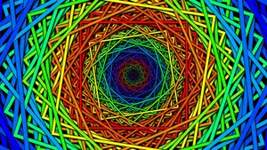 Psychedelic Colorful Rainbow Wallpaper