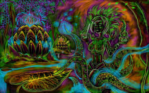 Psychedelic Fantasy Artwork Wallpaper