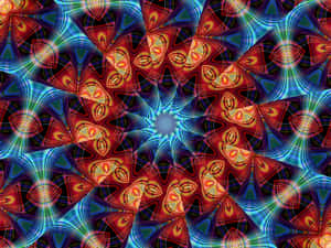 Psychedelic Fractal Art: A Journey Through Dimensions Wallpaper