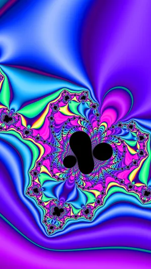Psychedelic_ Fractal_ Art_i Phone_ Background Wallpaper
