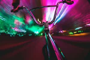 Psychedelic Neon Lights Illuminating The Night Wallpaper