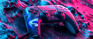 Psychedelic P S5 Controller Art Wallpaper