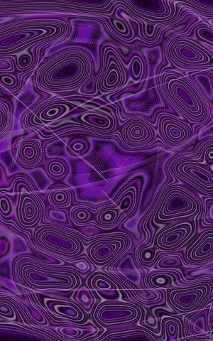 Psychedelic Purple Waves Art Wallpaper