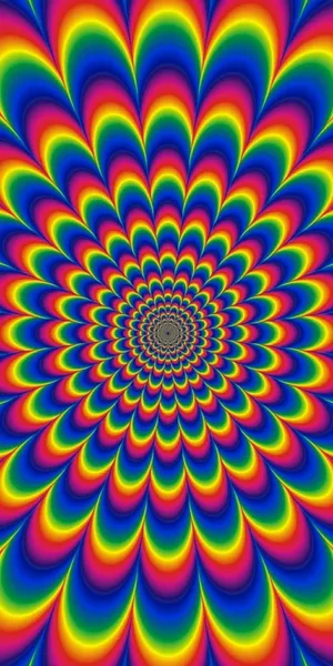 Psychedelic Rainbow Concentric Patterns.jpg Wallpaper