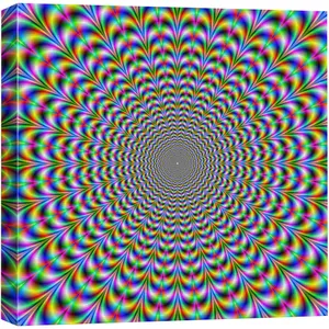 Psychedelic Spiral Illusion Wallpaper