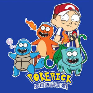 Psychedelic Wubba Lubba Dub Dub Art Wallpaper