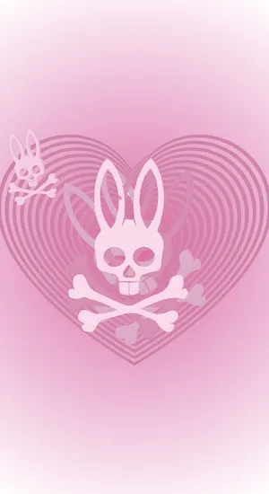 Psycho Bunny Heart Logo Wallpaper