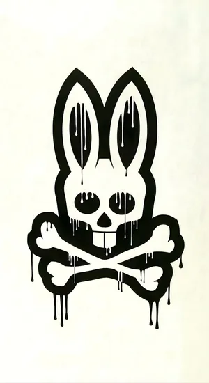 Psycho Bunny Logo Art Wallpaper