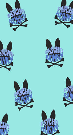 Psycho Bunny Logo Pattern Wallpaper