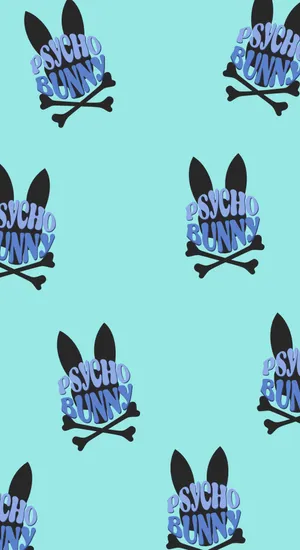 Psycho Bunny Logo Pattern Wallpaper