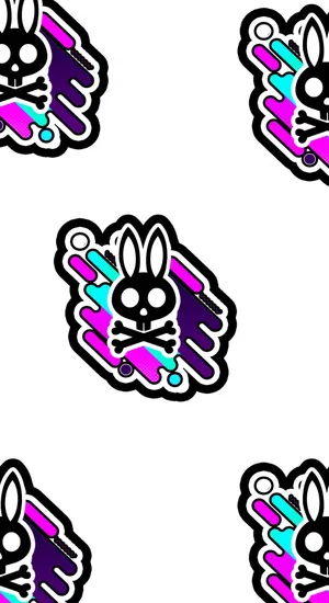Psycho Bunny Logo Pattern Wallpaper