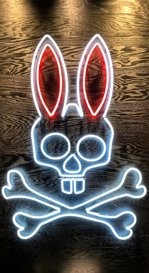 Psycho Bunny Neon Logo Wallpaper
