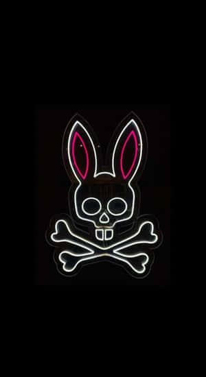 Psycho Bunny Neon Logo Wallpaper