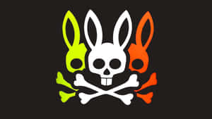 Psycho Bunny Tricolor Skull Logo Wallpaper