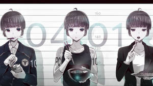 Psycho Pass Eating Akane Tsunemori Wallpaper