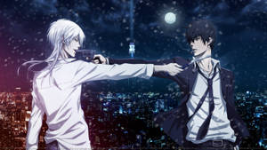 Psycho Pass Makishima And Kogami Duel Wallpaper