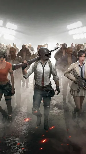 Pubg Hd Character Line-up Wallpaper