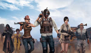 Pubg Mobile - A Group Of People With Guns Wallpaper