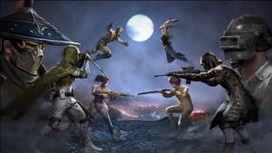 Pubg Season 3 Two Squads Full Moon Battle Wallpaper