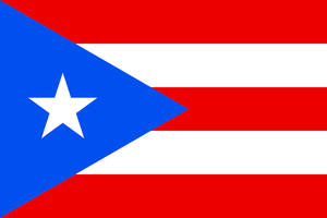 Puerto Rican Flag Minimalist Illustration Wallpaper