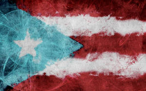 Puerto Rican Flag Smudge Colors Wallpaper