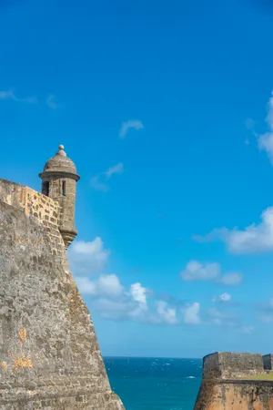 Puerto Rico Historic Coastal Fortress Wallpaper