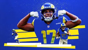 Puka Nacua Football Athlete Collage Wallpaper