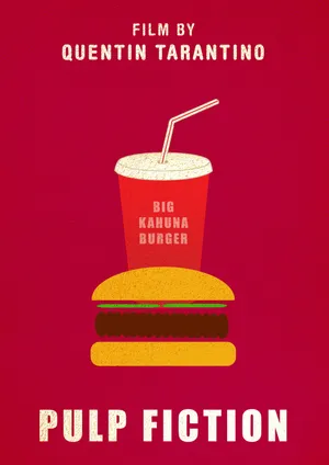 Pulp Fiction Minimalist Poster Wallpaper