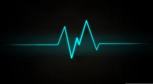 Pulsating Heart Rate Representation Wallpaper