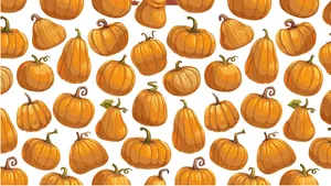 Pumpkins Pattern Seamless Pattern Wallpaper