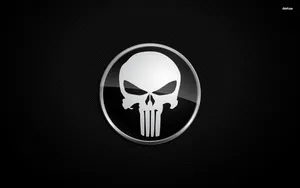 Punisher Comic Book Character Logo Wallpaper