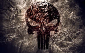 Punisher Skull Design Rough Background Desktop Wallpaper