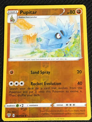Pupitar Pokemon Card Wallpaper