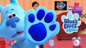 Puppy Blue’s Paw Print Wallpaper