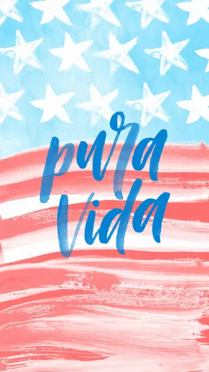 Pura Vida Independence Day Artwork Wallpaper