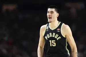 Purdue Basketball Player Celebration Wallpaper