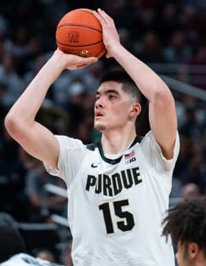 Purdue Basketball Player Free Throw Wallpaper