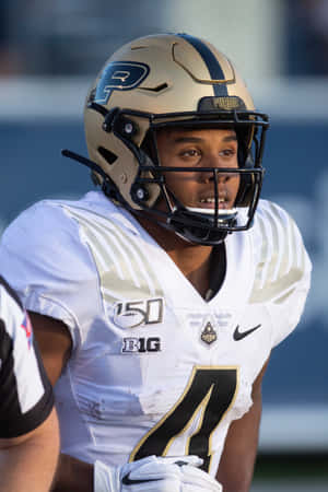 Purdue Football Player Rondale Moore Wallpaper