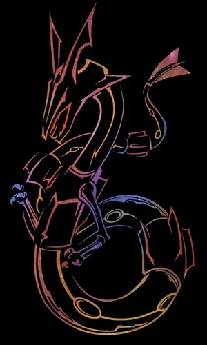 Pure Black Oled Dragon Wallpaper