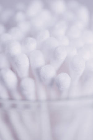 Pure White Cotton Swab Wallpaper