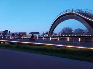 Purmerend Arch Bridge Dusk Wallpaper