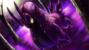 Purple Aesthetic Art Of Scolipede Desktop Wallpaper