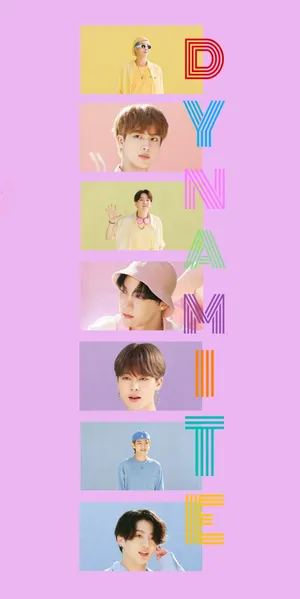 Purple Aesthetic Bts Dynamite Phone Wallpaper
