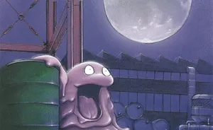 Purple Aesthetic Grimer At Night Desktop Wallpaper