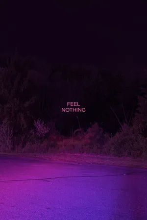 Purple Aesthetic Phone Empty Road Wallpaper