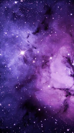 Purple Aesthetic Phone Galaxy Wallpaper