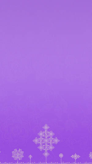 Purple Aesthetic Phone Traces Of Flowers Wallpaper